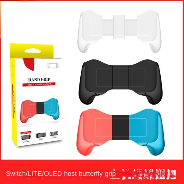 Switchcholed-pelikonsoliin Universal Butterfly Grip NS/Lite Bracket L Stretch liukumaton ranne Black