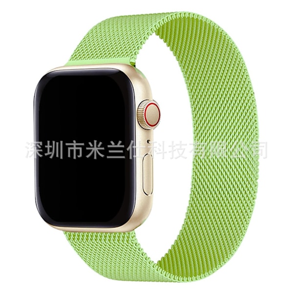 Klockarmband för Apple Watch iWatch 38/40/41/42mm-S10 19 Pistagegrön