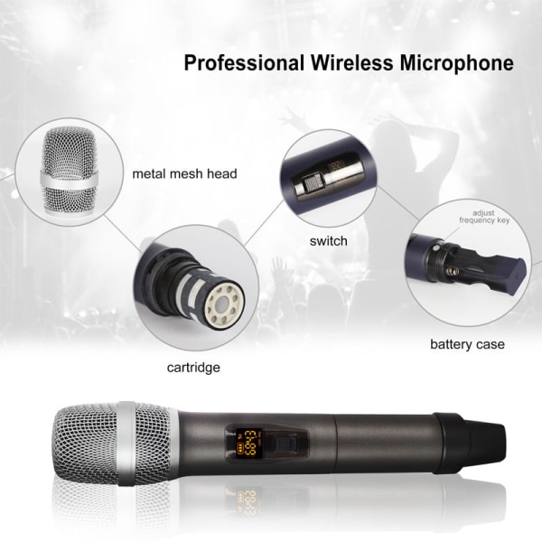 SOURCE Direct Supply Professional KTV Drag a Wireless Microphone Home Square Performance Karaoke Universal Microphone Default Title