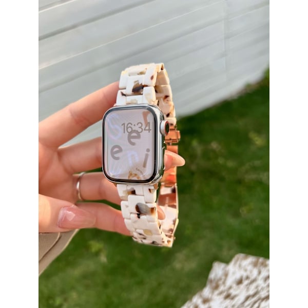 Klockarmband för Apple Watch iWatch 10:e generationen 42mm 8/40/41mm universal mjölk karamell