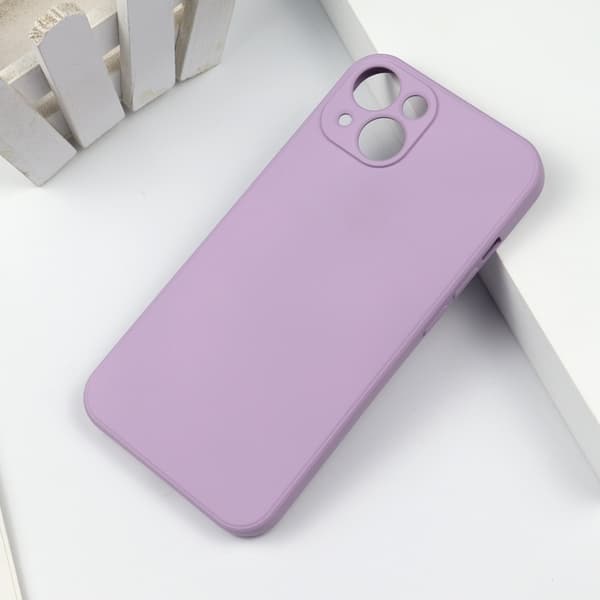 Etui til iPhone 17PROMAX Græs Lilla Cube Flydende Mat Blød Fuld Dækning Drop-Proof