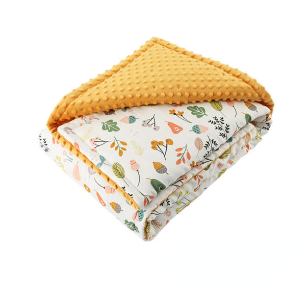 Baby Lugnande mössfilt Airable Cover Cover Filt Quilt Sommarfilt Orange 75*110cm