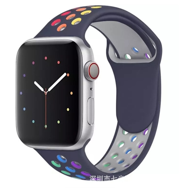 Urrem til Apple Watch iWatch 42/44/45/49mm standard midnatsblå syv farver