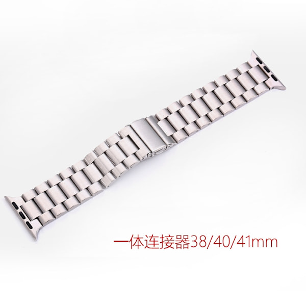 Klockarmband för Apple Watch iWatch Integrerad anslutning 38/40/41mm silver