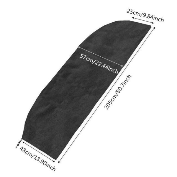 Vanntett deksel Paraplydeksel Offset Market Holdbart paraplydeksel Sort 6 Str 265cm