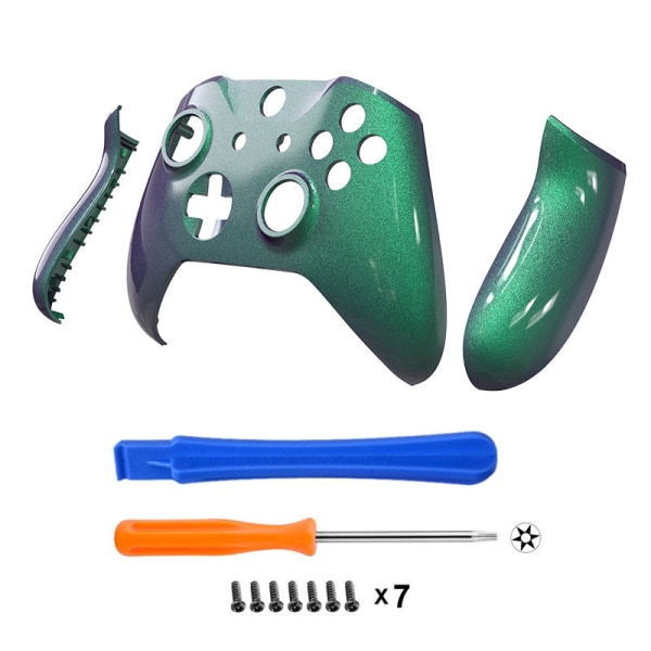 For Xbox One Slim/X Gamepad-deksel Personlig Creative Chameleon Color Matching Erstatning Chameleon purple Green