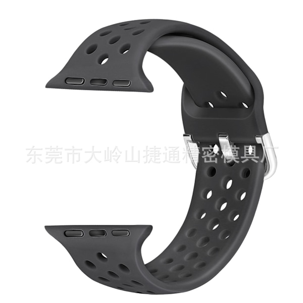 Urrem til Apple Watch iWatch 38/40/41/42 S10mm Mørkegrå