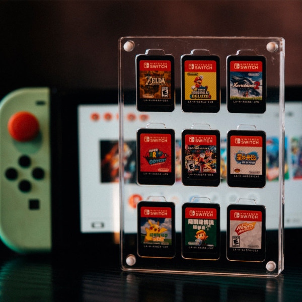 Nintendo Switch Cassette NS Akryylimagneettinen imukasetti 9 muistikortille
