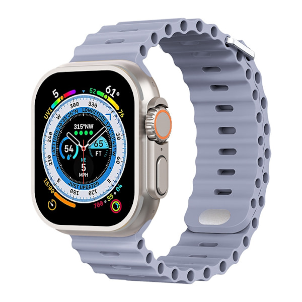 Klockarmband för Apple Watch iWatch 38/40/41mm Lavendelgrå
