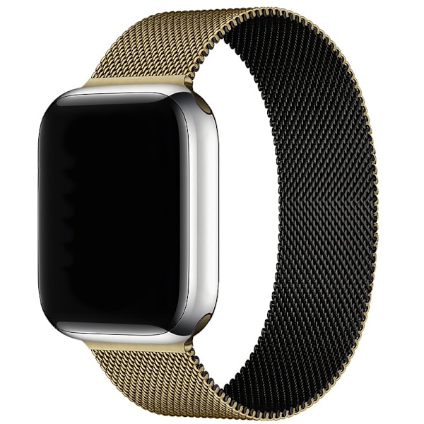 Klockarmband för Apple Watch iWatch 38/40/41/42mm Guld Svart P
