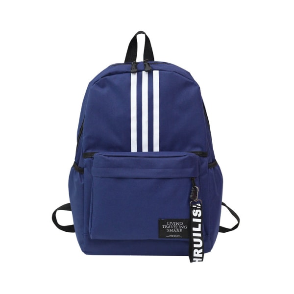 Kouluopiskelijareppu College Bookbag Matkalaukku Suurikapasiteettinen pariskuntakampus Blue