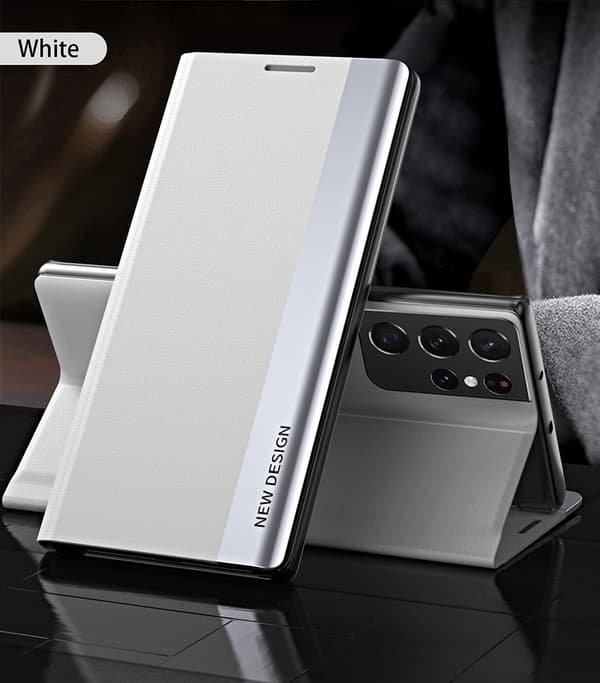 Etui til Samsung S20 FE Elegant hvit Sidevindu flip