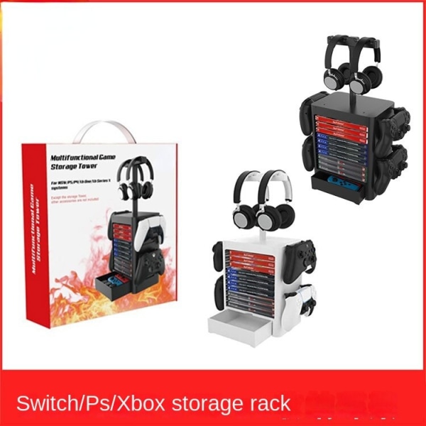 För PS5 lagringsfäste Xbox Series X spelskiva förvaringsbox fäste NS lagringsställ Black