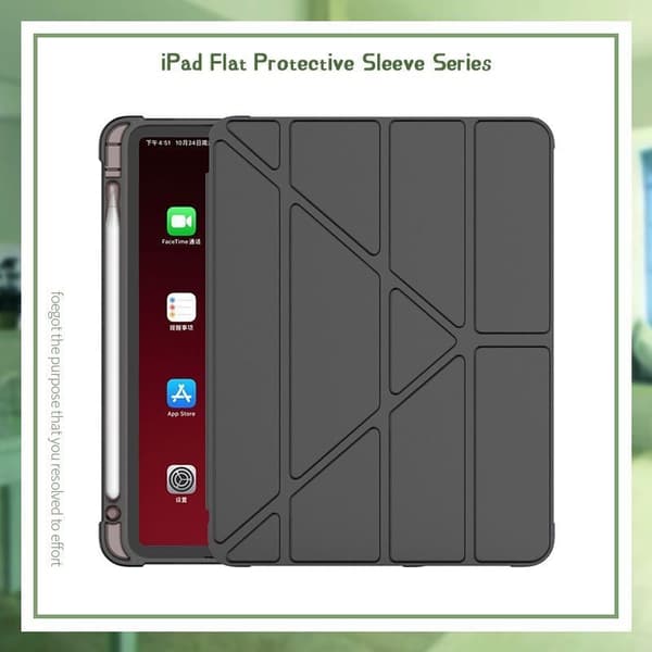 Stilfuldt etui til iPad 10 2022 10.9\" Sort Silikone