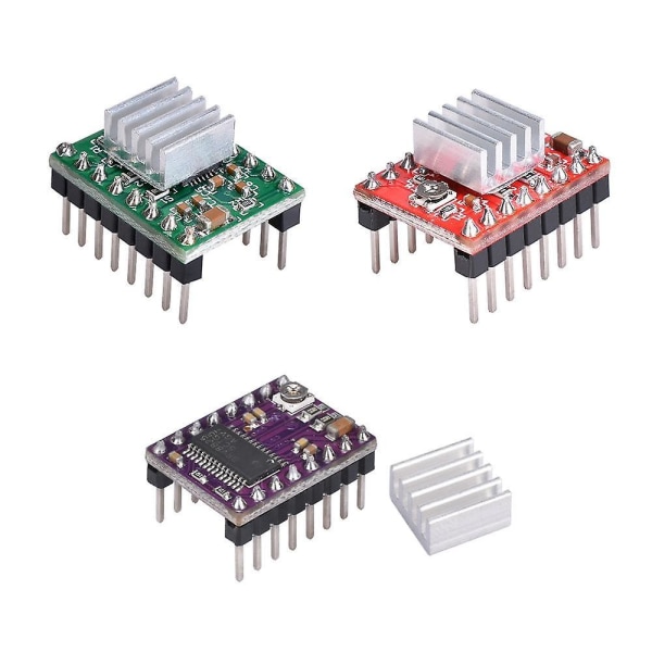 uudet a4988 punaiset 3d-tulostimen osat a4988 drv8825 askelmoottoriasema