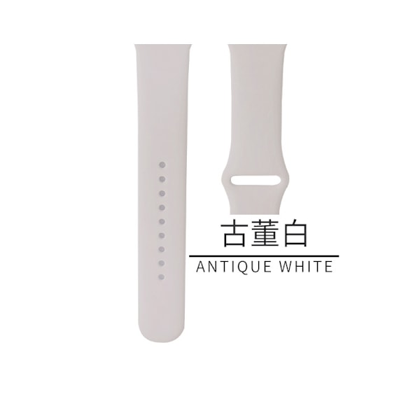Kellon ranneke Apple Watch iWatch -kelloon Soveltuu: 1-9 sukupolvi/SE 38/40/41mm/S10:42 Standardi 46 antiikki valkoinen