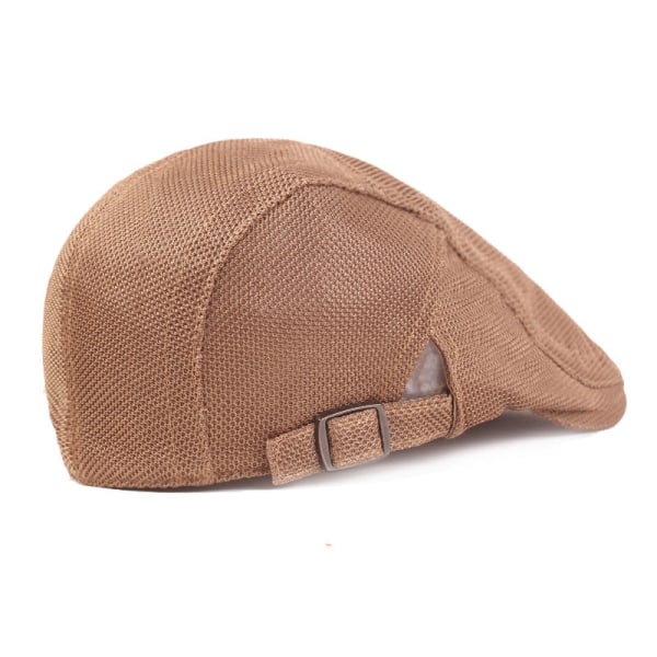 Baskerhatt Basker mesh för kvinnor som andas Advance-hattar Solhatt Herrhatt med cap ungdomshatt Khaki Adjustable