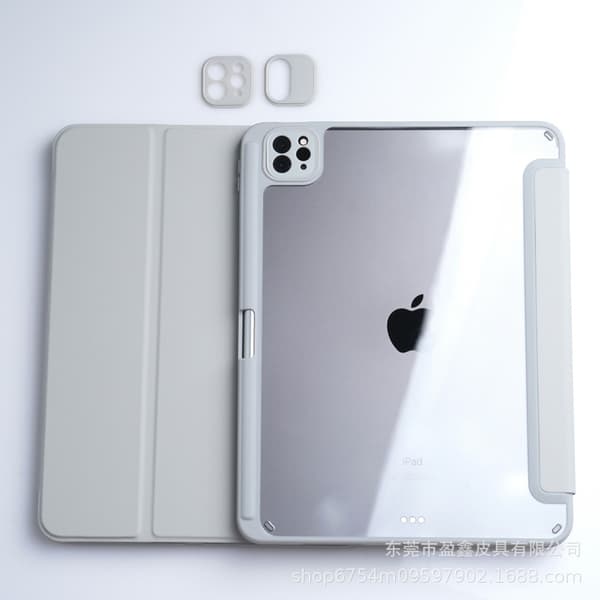 Stilfuldt etui til iPad Pro 12,9-tommer space gray tri-fold soft edge