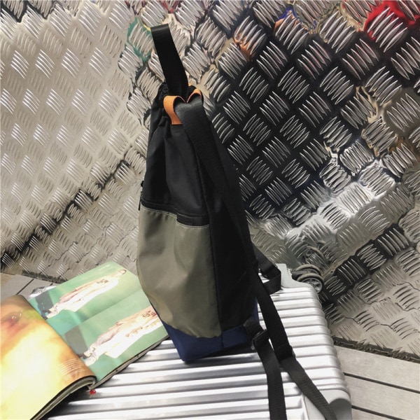 Kouluopiskelijareppu College Bookbag Matkalaukku Pariskunta Kiristysnyöri Suuri kapasiteetti Monipuolinen Blue