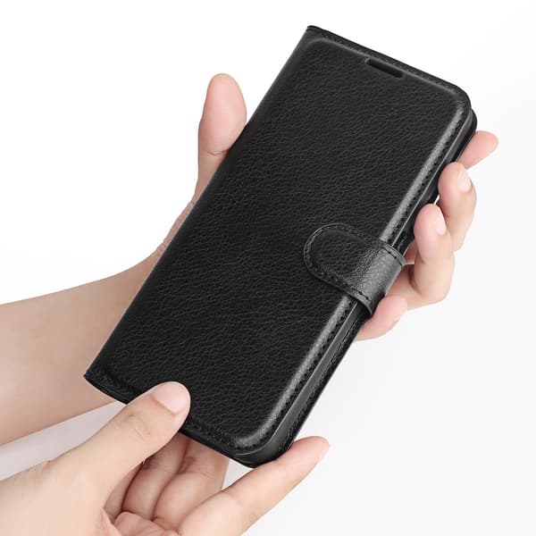 Etui til Samsung A13 4g sort Flip Læder Stand Wallet Black
