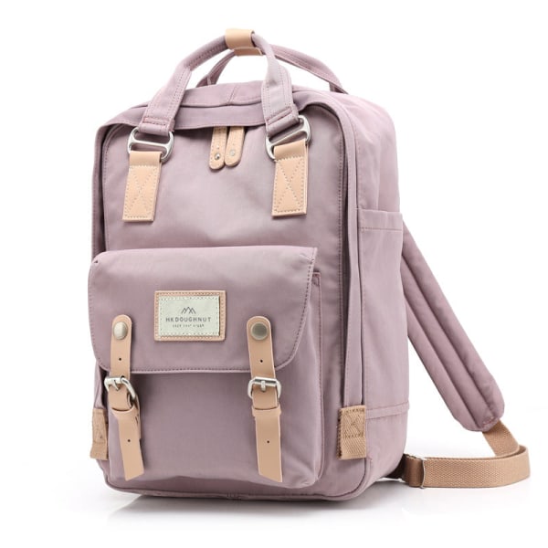 Skolstudent Ryggsäck College Bokväska Resväska Donut Casual Enfärgad Polyester Light purple