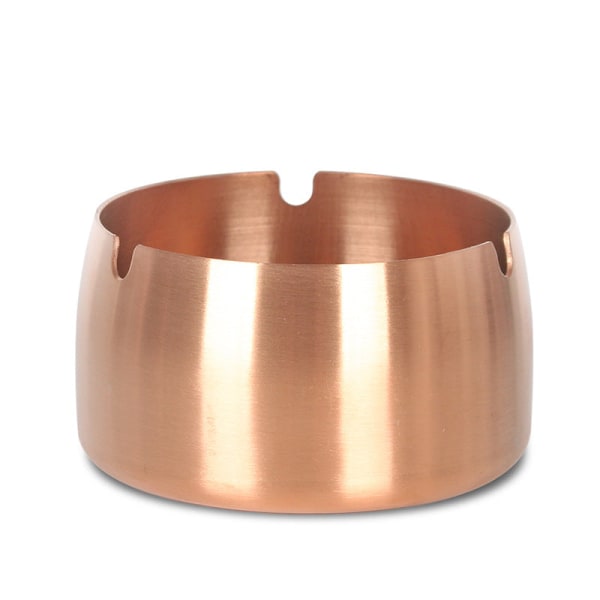 Askfat Creative Askfat i rostfritt stål Vindtätt Anti-Fall Hem Vardagsrum Hotellbar Rose gold [thickening]] Small size 8CM