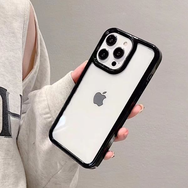Etui til iPhone 17 Pro Sort Candy Akryl Space Hårdt