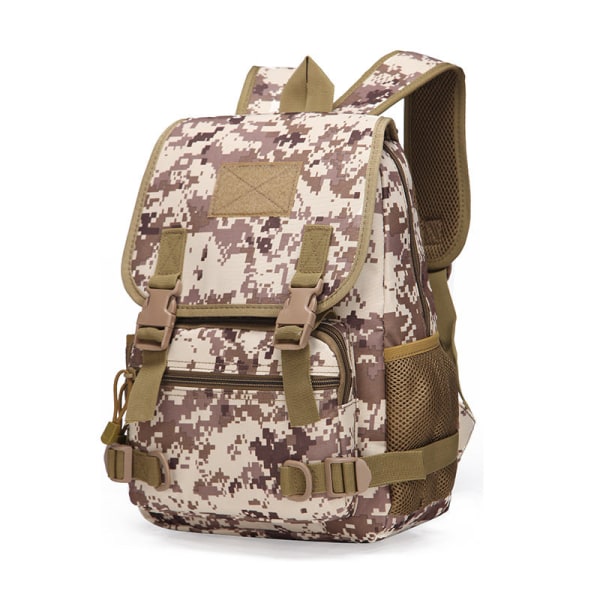 Kvinnor flicka ryggsäck axelväska skolväska Militär träningsväska Utomhus Vinter Sommarläger Tactical CS Real-Person Utrustning CP camouflage 32*23*13cm