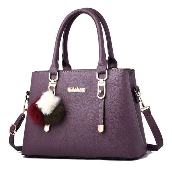 Kvinner Dame Håndveske Mote Trendy One-Soulder Bag Portable Tide Dame Bag Dark purple