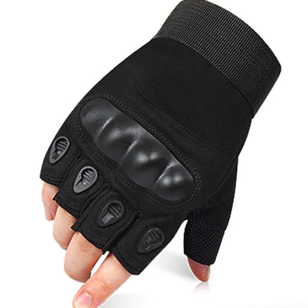 Kvinnor Män Cykelhandskar Utomhusträning Microfiber Sport Anti-Slip Fitness Ordinary black M