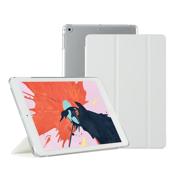 Stilfuldt etui til iPad Pro 9.7\" Hvidt læder smart sleep hard White