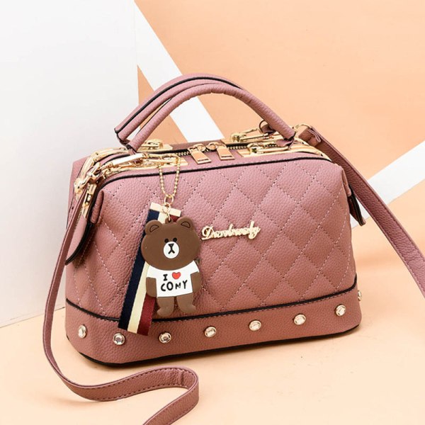 Dame Dame Handbag Dame koreansk stil Fashion Messenger Bag 577 deep purple hardware love