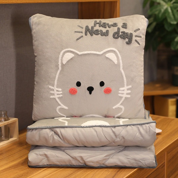 Pehmo sarjakuva pyyhe kirjonta tyyny ja peitto monikäyttöinen tyyny Ilmastointi peitto pieni peitto Rabbit Pillow 40 * 40CM quilt 150 * 100cm