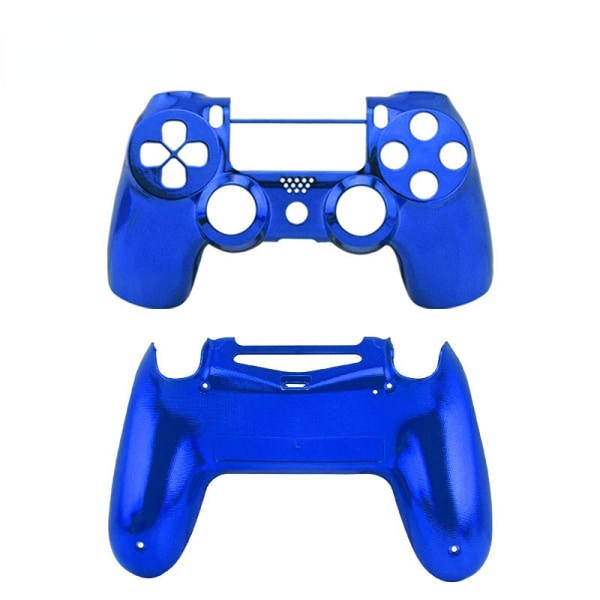 För PS4 Slim Handtag Övre och nedre cover PS4 Handtag Ersättningsskal galvanisering Blue