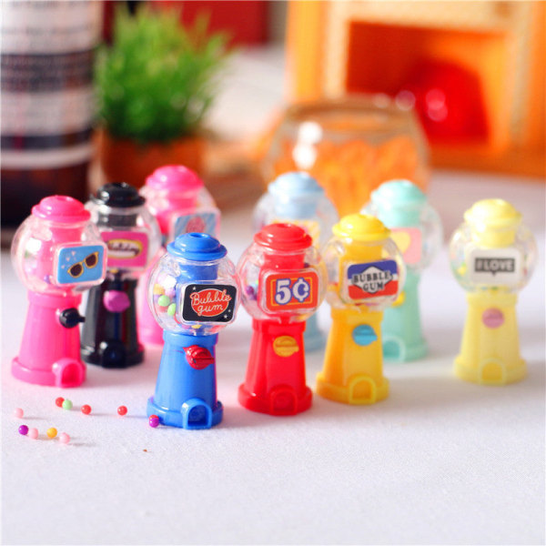 Miniatyrmöbler Leksak Dockor Hus Gör-det-själv dekoration Tillbehör Mini Gashapon Maskin Underhållningsrekvisita Random NO.8