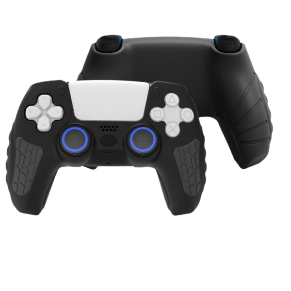 Playstation5 PS5 håndtakshylse silikonbeskyttelsesdeksel Sklisikkert svettesikkert hylsespill Cool black