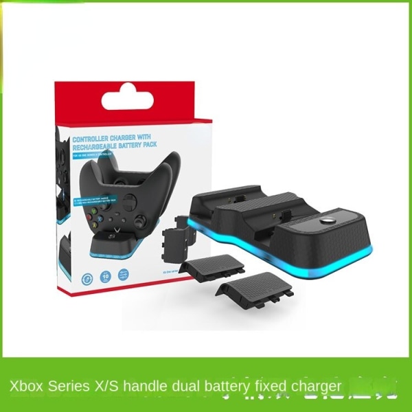 For Xbox Series X-håndtak Dobbel fast lader Dobbel batteri Xsx Wireless Game Handle Direct Plug-in