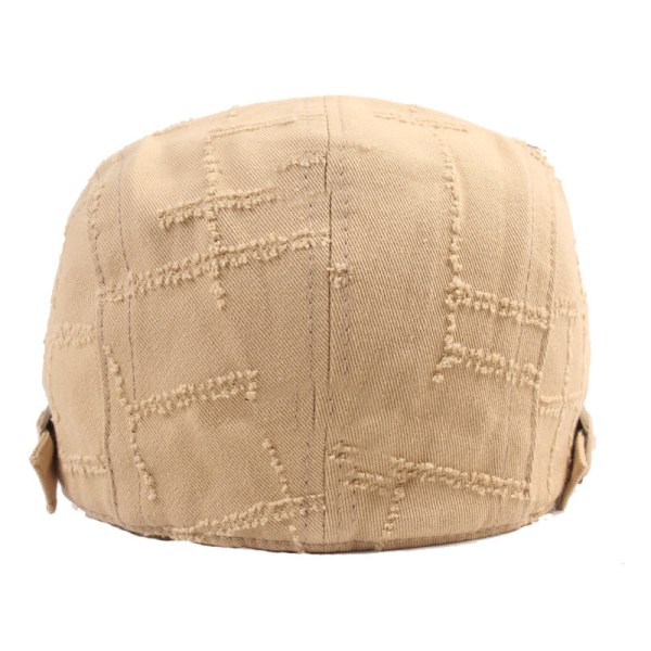 Beret Hat Menn Kvinner Distressed Beret Vintage Hat Artistic Youth Advance Hats Internet Celebrity Peaked Cap Brown Adjustable