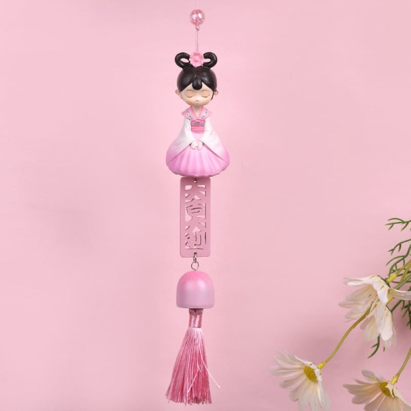 Wind Chimes INS stil Pink pigehjerte tegneserie søde hjorte Huajian little girl-B About 35CM