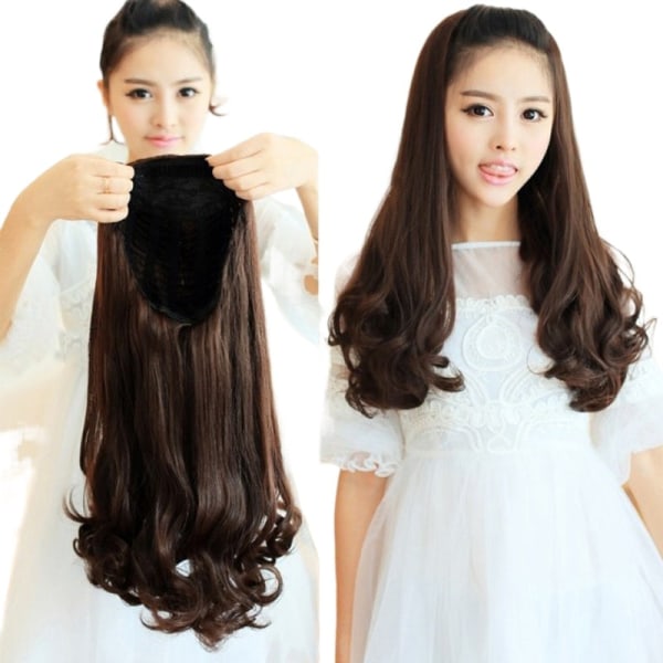 Kvinder Fluffy Halv Hovedbeklædning Rinka Haircut Big Wave Mellemlangt langt hår W302 Golden | Golden | Fyndiq