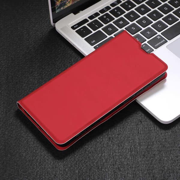 Etui til iPhone 13mini vinrød dobbeltsidet ris flip