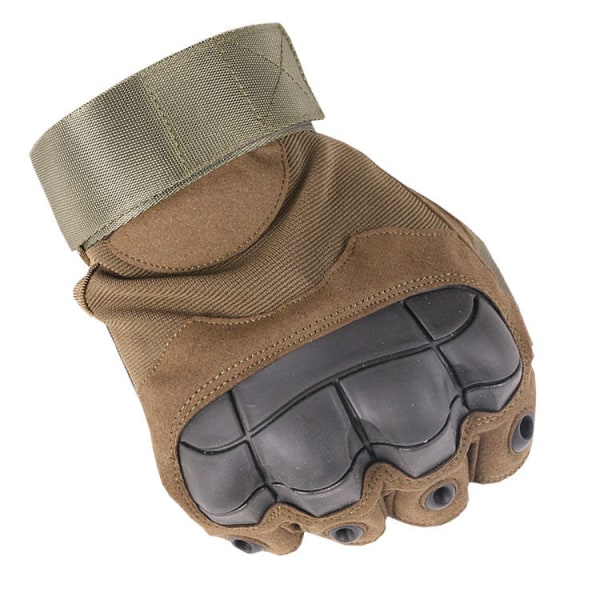 Naiset Miehet Pyöräilyhanskat Puolisormi Tactical Outdoor Ratsastus Fitness Sotilasfanit CS Aurinkosuoja Army Green XL