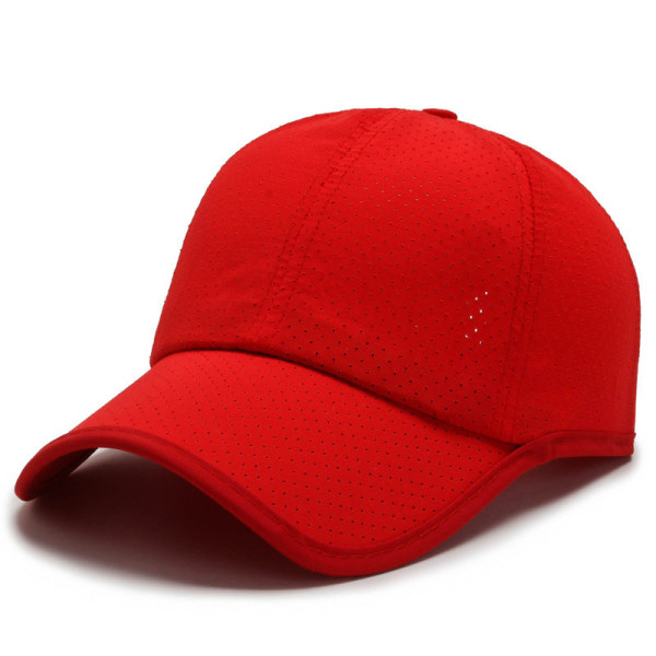 Baseballkasket 2022 Forår/Sommer Solbeskyttelse Solbeskyttelse Afslappet cap med spidser Rose Red Adjustable