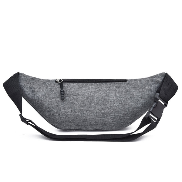 Fanny Pack Running Belt Waist Bag Organizer Korean Leisure Sports Light gray