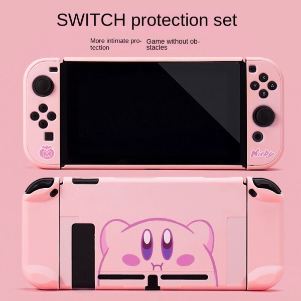 For Nintendo Switch Protective Shell Pc Hard Shell Delt fem-delt Kirby Shell NS-tilbehør Kirby