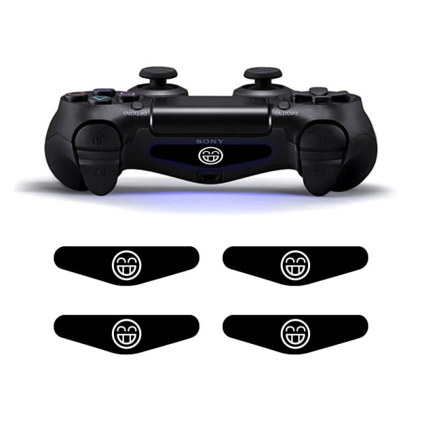 For PS4 Håndtak Sticker PS4 Pro Sticker PS4 Håndtak Luminous Strip PS4 Håndtak LED-lys Sticker Black No. 7