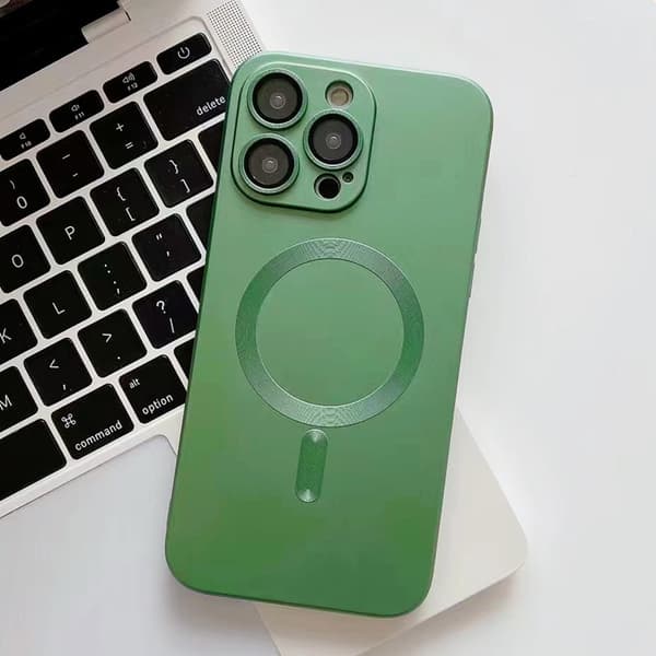 Etui til iPhone 17 Cangling Grønn Magnetisk Enkel Myk
