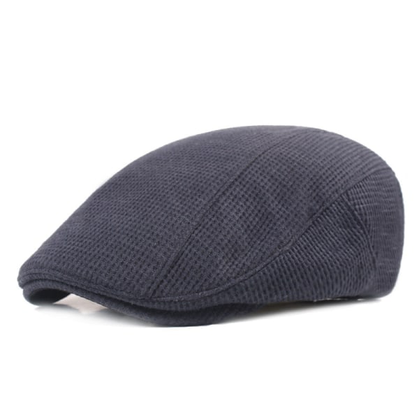 Cap Vinterhattar Medelålders och äldre människors hattar brittisk stil Advance-hattar herr- och damhattar Gray Blue Adjustable