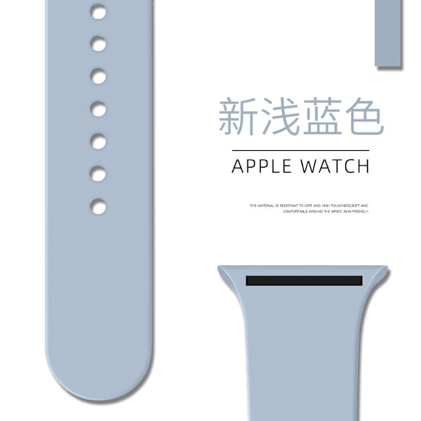 Kellon ranneke Apple Watch iWatch 38/40/41/42mm Standard/S 104 Vaaleansininen