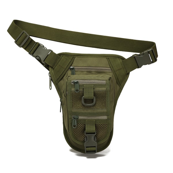 Män kvinnor Fanny Pack Midjeväska Taktisk Ben Stor kapacitet Vattentät Bergsklättring Vattentät Multi-Purpose ålder Army Green Average size